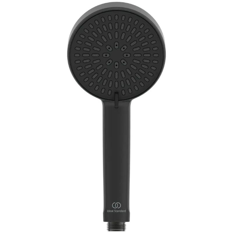 Pară de duș Ideal Standard, Idealrain Alu+, 2 jeturi, Φ10 cm, negru mat